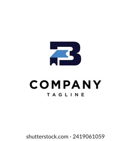 
Letter B Ticket logo icon vector template.eps