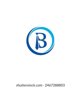 Letra B y corbata logo o icono diseño