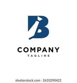 Letter B Tie Logo Icon Vector