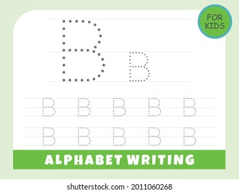 tracing letter b stock vectors images vector art shutterstock