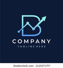 Letter B Trade Investment Marketing Logo Stock Vector (Royalty Free ...