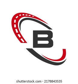 Letter B Transport Sign Transportation Logo Stock Vector (Royalty Free ...