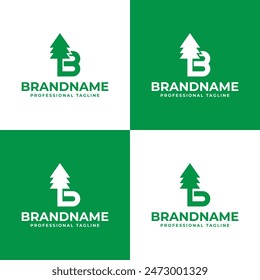 Letter B Tree Logo, Perfect for Environmental Organizations and Eco Friendly Brands