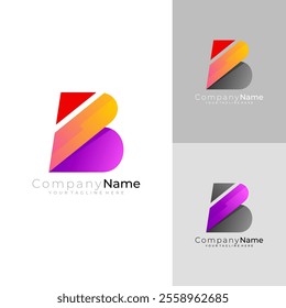 the letter B and triangle logo combined into one, business logos