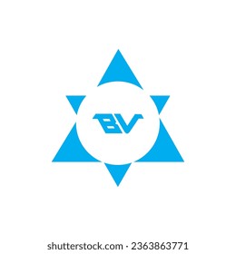 Letter B and V Monogram Logo Design Vector