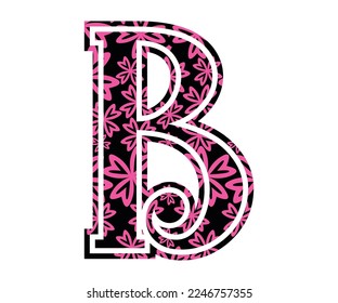 Letter B, Valentine Alphabet Monogram
Sublimation vector design file, for mug, t-shirt, vase, pillow case. etc