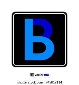 letter B vector