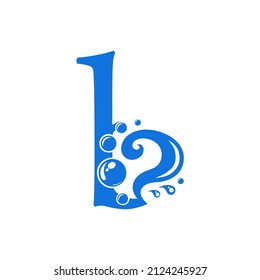 Buchstabe b Vektordesign-Inspiration