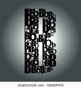 letter B. Vector illustration