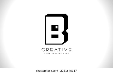 plantilla de ilustración de vector de letra B