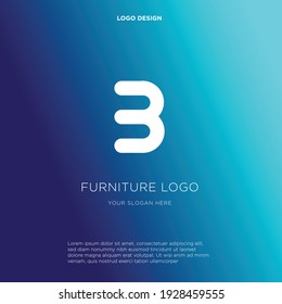 Diseño del logotipo de la línea vectorial de la letra B. Símbolo de icono del logotipo del minimalismo creativo.