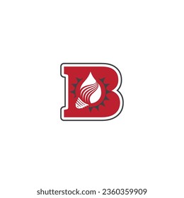 Letter B, Vektorlogo von Abstrakter Luxus-Symbol Logo Design-Illustration. Elegantes Alphabet Buchstaben B Schriftart und Zahl. Classic Bulbe Minimal Designs. Typografie moderne Serifenschriften und Zahlen.