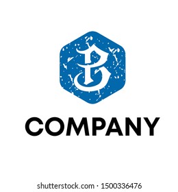 letter B vector logo design template
