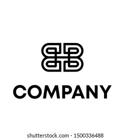 letter B vector logo design template