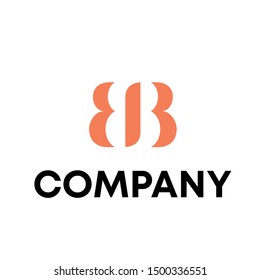 letter B vector logo design template