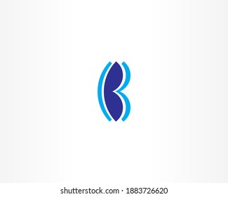 Letter B vector logo design concept