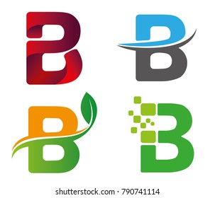 Letter B Vector Logo Set
