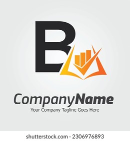 Letter B vector logo template, Colorful Letter B logo, Financial Company Logo, Financial Institute Advisors Logo Design Template Vector Icon
