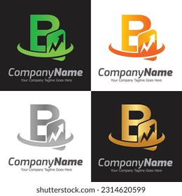 Letter B vector logo template, Colorful Letter B logo, Financial Company Logo, Financial Institute Advisors Logo Design Template Vector Icon