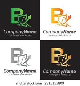 Letter B vector logo template, Colorful Letter B logo, Financial Company Logo, Financial Institute Advisors Logo Design Template Vector Icon