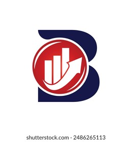 Letter B vector logo template, Colorful Letter B logo, Financial Company Logo, Financial Institute Advisors Logo Design Template Vector Icon