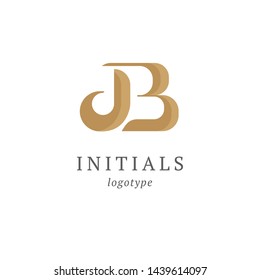 Letter B vector logo. Vintage Insignia and Logotype. Business sign, identity, label, badge initials. Monogram design elements, graceful template. Calligraphic elegant logo design.