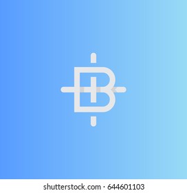 The letter B vector monogram logo.