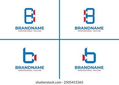 Videokamera-Logo "Letter B", geeignet für alle Rundfunkgeschäfte mit B-Initial