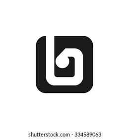 letter b with vintage style. logo template.