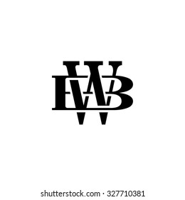 Letter B And W Monogram Logo
