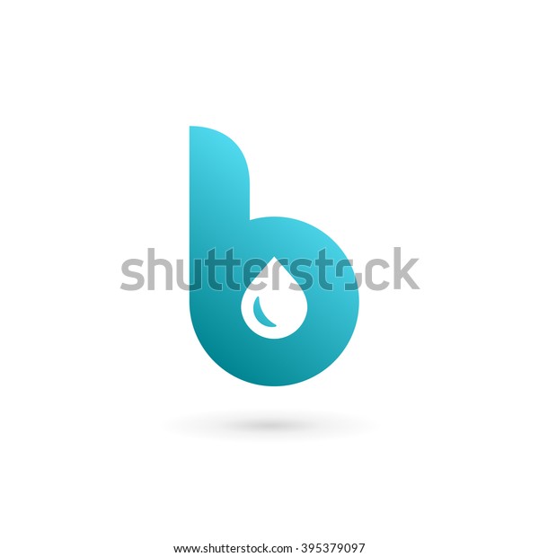 Letter B Water Drop Logo Icon Stock Vector (Royalty Free) 395379097