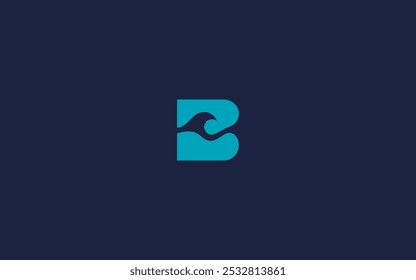 Letra b con ondas logo icono diseño Vector diseño Plantilla inspiración