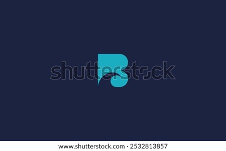 Letter b with waves logo icon design vector design template inspiration