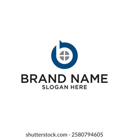  Letter B window logo design vector