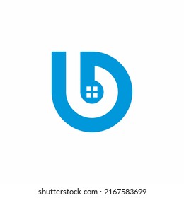 letter b and window logo icon and vector