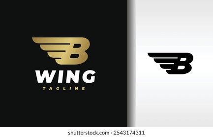 the letter B wing logo