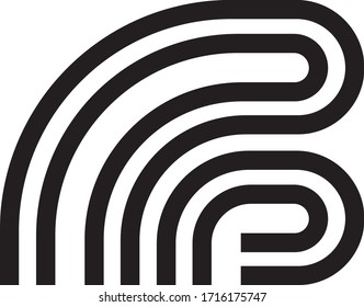 Letter B Wireless Connection Logo