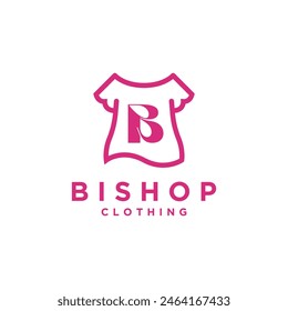 Letter B women's clothing logo icon vector