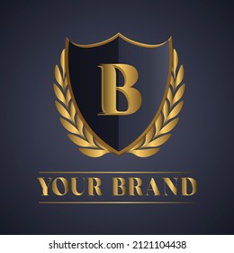 Letter B or word b, logo vector illustration. 