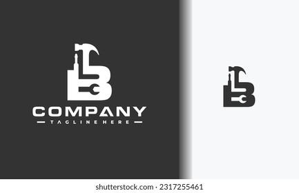letter B workshop equipment logo