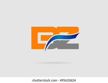 Letter B and z logo vector
