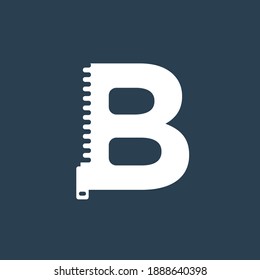 Letter B Zipper Style logo or symbol template design