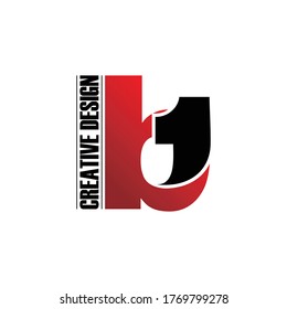 Letter b1 logo icon design vector. monogram logo vector illustration