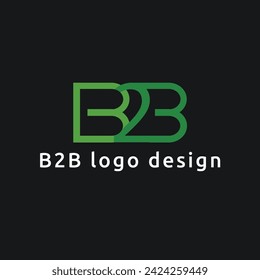 letter b2b vector logo design