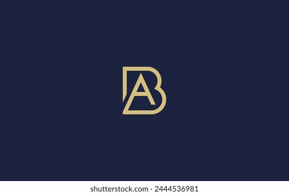 letter ba or ab logo icon design vector design template inspiration