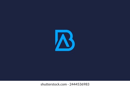 letter ba or ab logo icon design vector design template inspiration