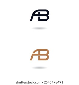 letter ba or ab logo icon design vector design template inspiration
