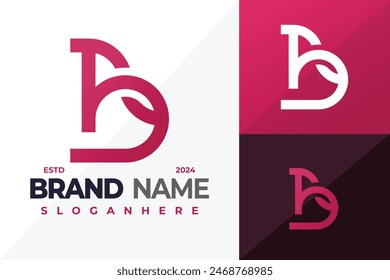 Letter Ba or Ab Monogram logo design vector symbol icon illustration