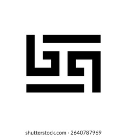 Letter BA creative monogram logo