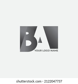 Letter BA Logo Design Template